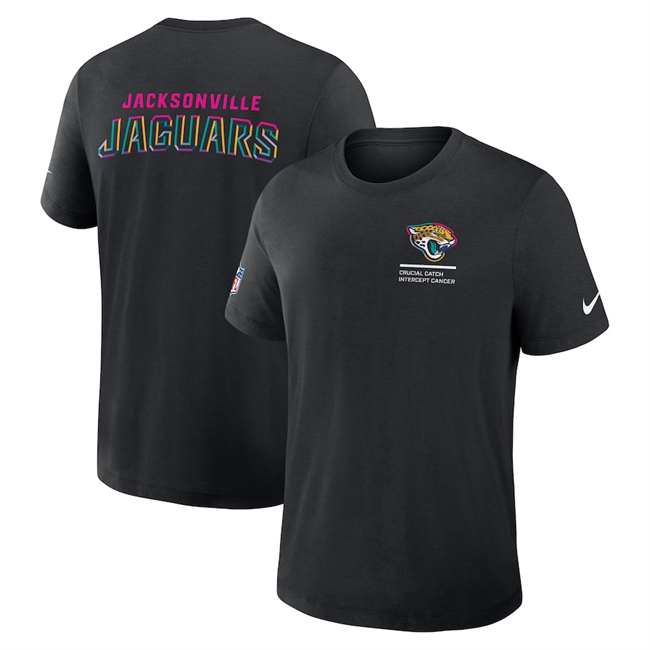 Men's Black Jacksonville Jaguars 2025 Crucial Catch Tri-Blend Dri-FIT T-Shirt